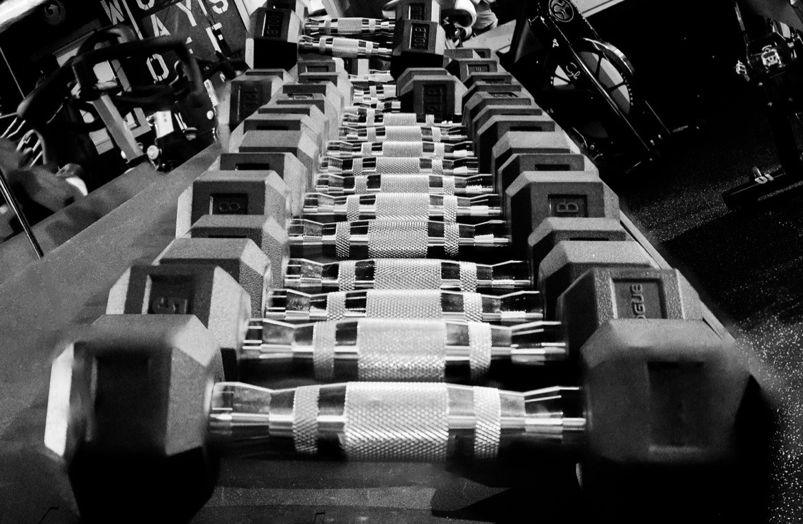 Dumbells at Phoenix Gym